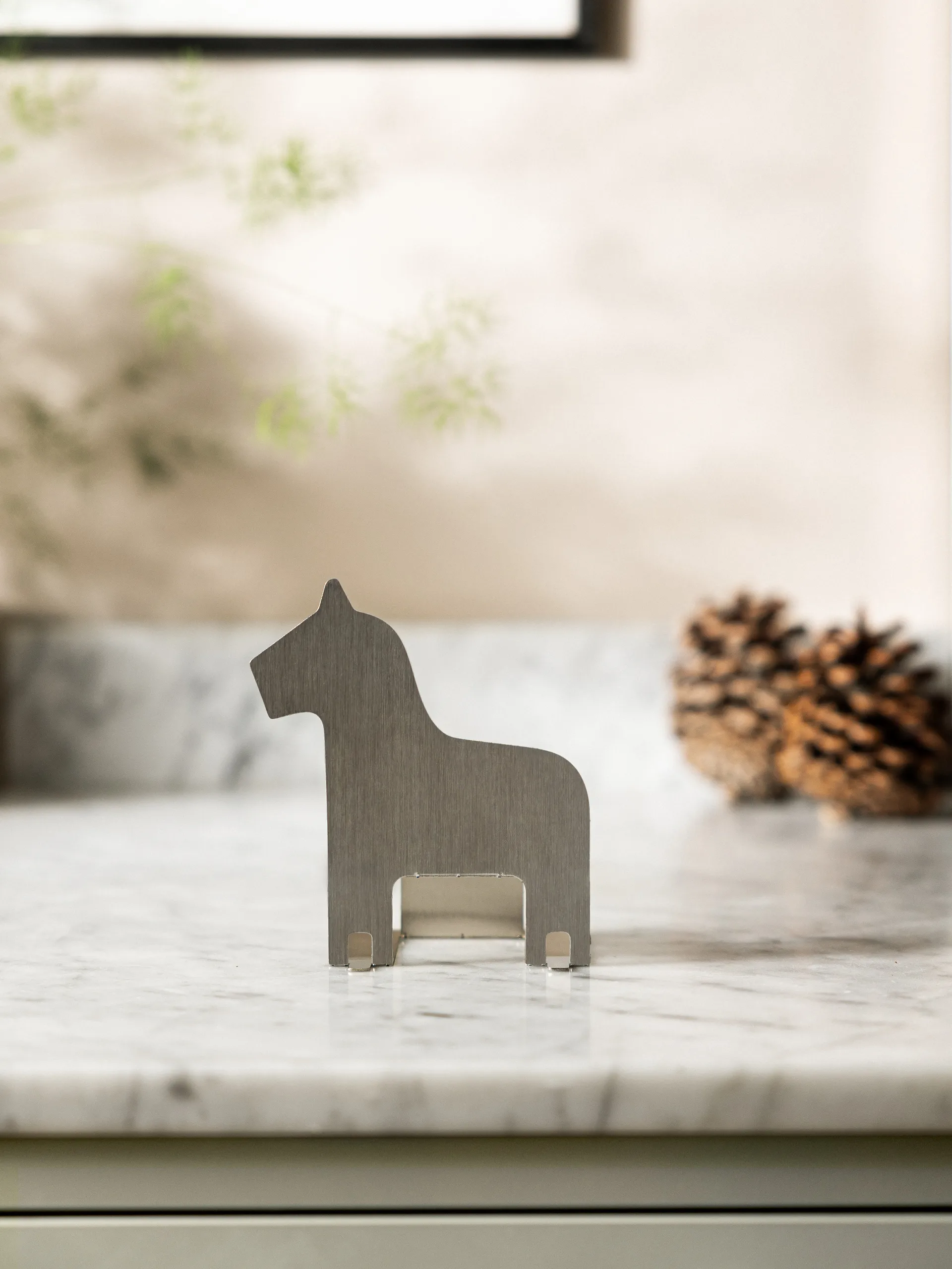 Pop-up tuikkupidike taalainmaanhevonen, Ruostumaton teräs Design House Stockholm