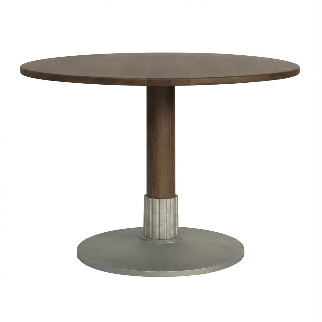 Tock Table ruokapöytä, Tumma tammi, Ø110x76 cm Design House Stockholm
