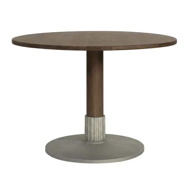 Tock Table ruokapöytä - Tumma tammi, Ø110x76 cm - Design House Stockholm