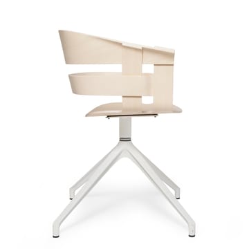 Wick Chair toimistotuoli - saarni-vita metallben - Design House Stockholm