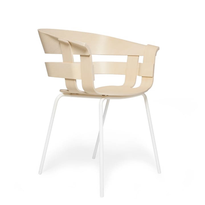 Wick Chair tuoli - saarni-vita metallben - Design House Stockholm