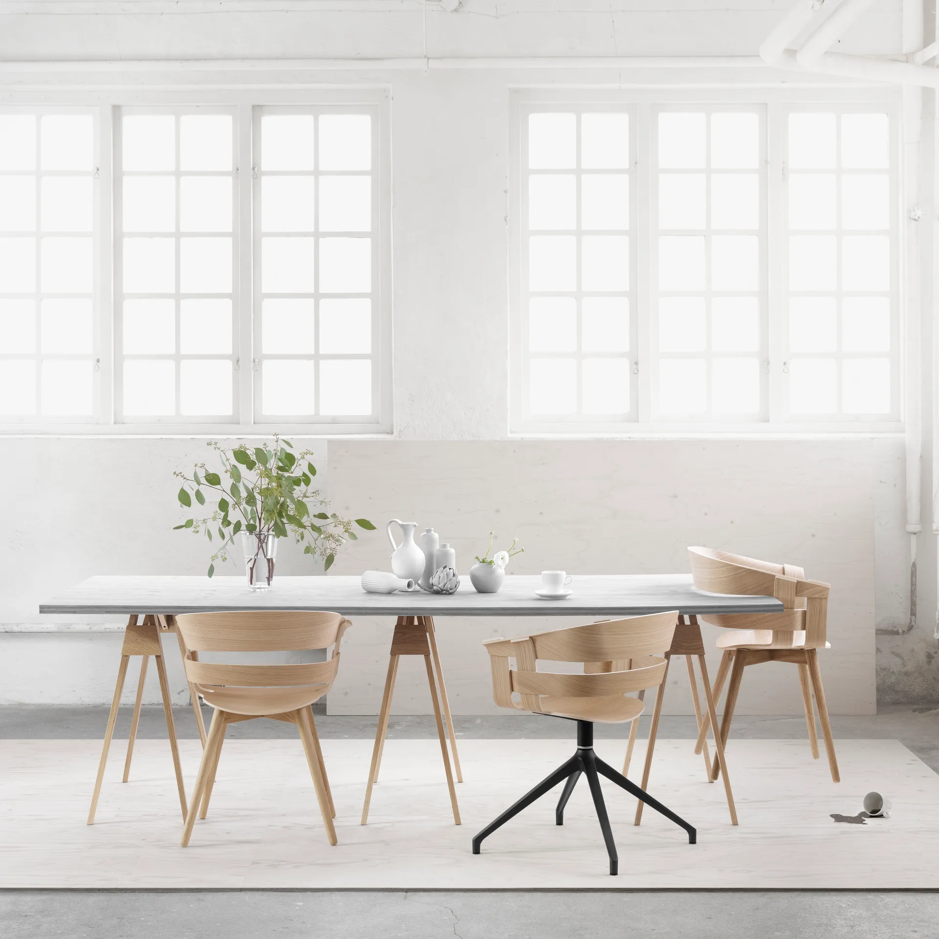Wick Chair tuoli, taami-Jalat tammea Design House Stockholm