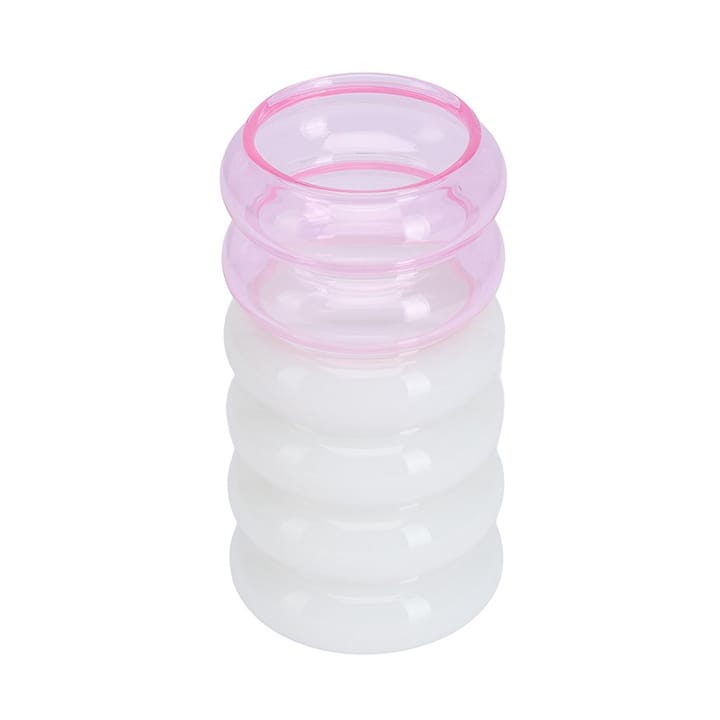 Bubble 2-in-1 vaasi ja kynttilänjalka 13,5 cm - Pink - Design Letters