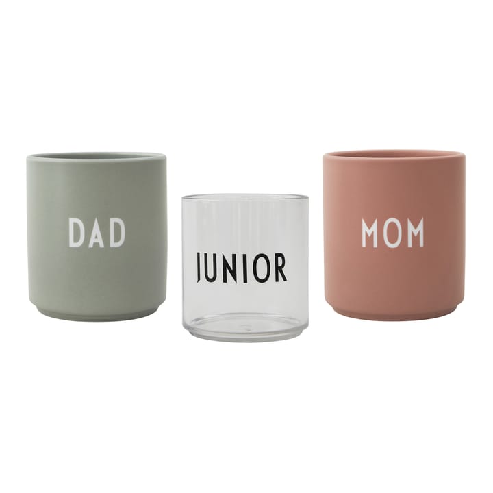 Design Letters Family -lahjasetti, Nude-green Design Letters