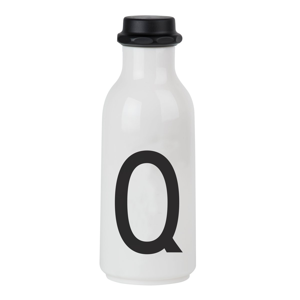 Design Letters juomapullo Q | Skandinaavinen Sisustus | Juomapullot | Musta