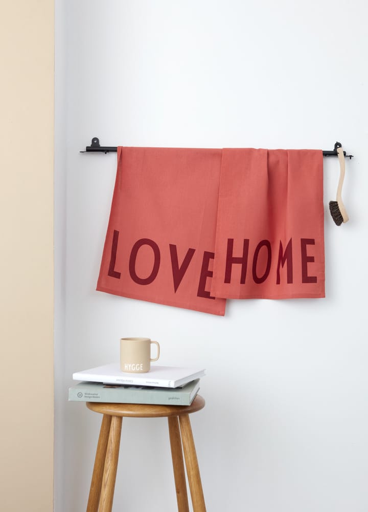 Design Letters keittiöpyyhe suosikki 2 osaa - Love-home-terracotta - Design Letters