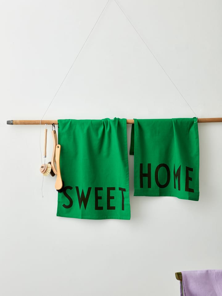 Design Letters keittiöpyyhe suosikki 2 osaa - Sweet-home-green - Design Letters