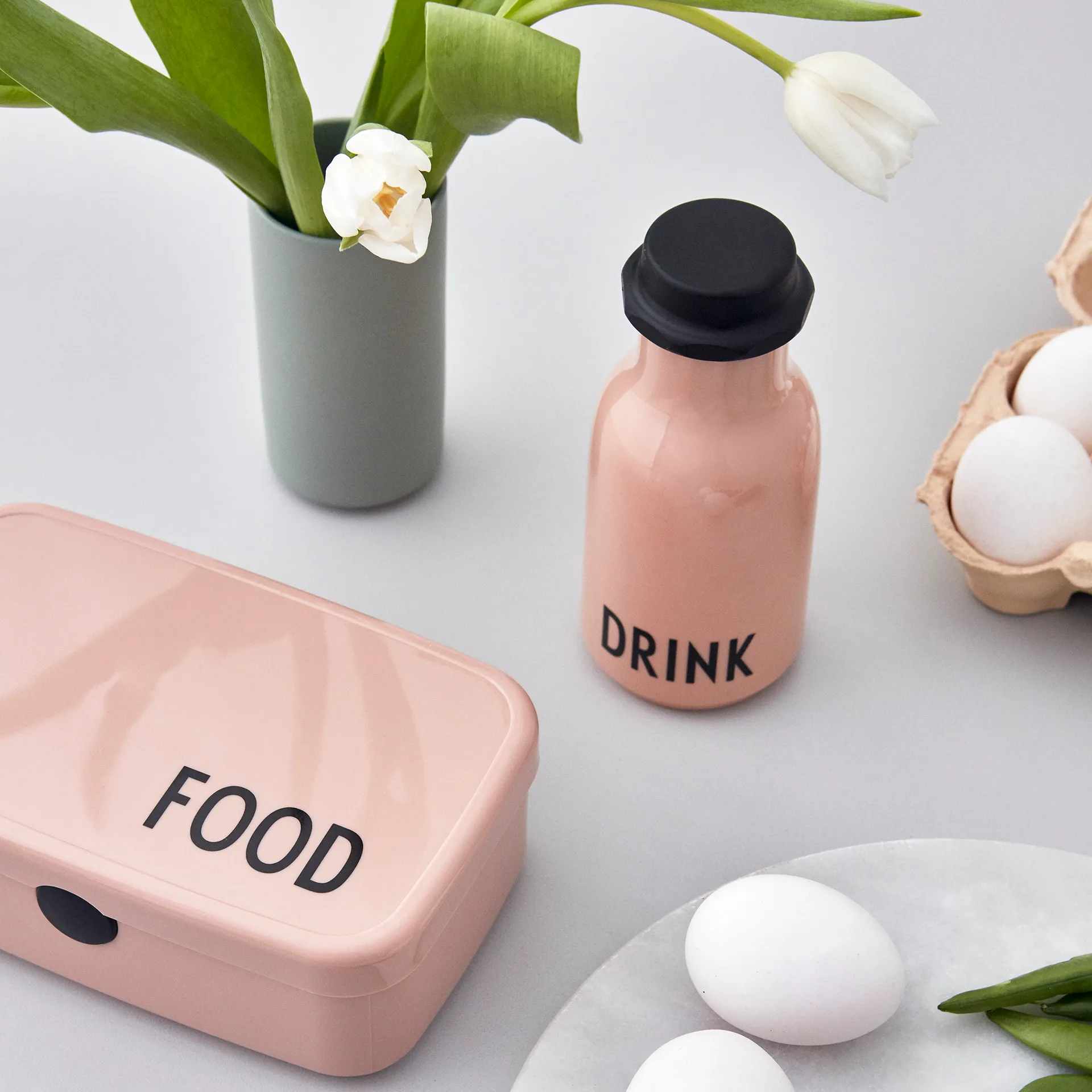 Design Letters Kids juomalasi, Nude Design Letters