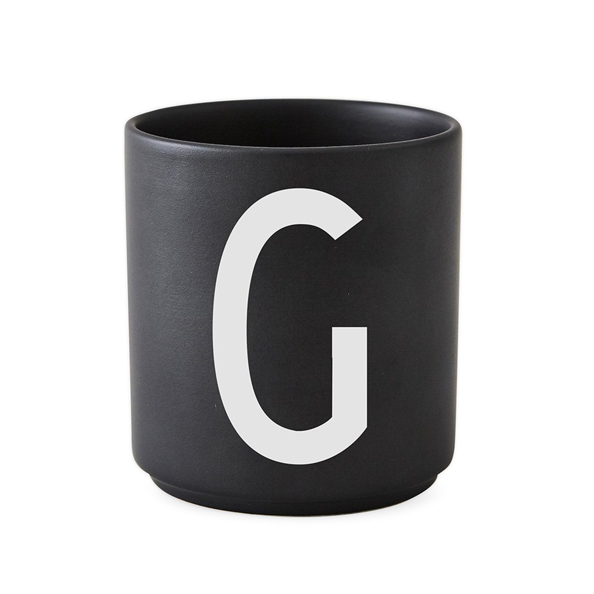 Design Letters kuppi musta G | Skandinaavinen Sisustus | Kahvikupit | Musta