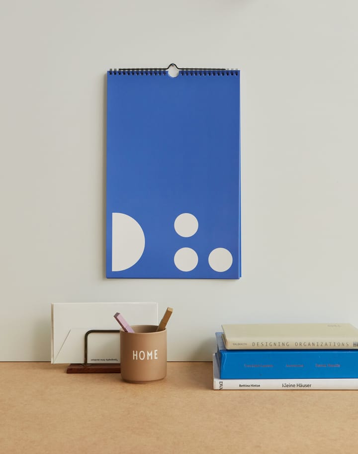 Design Letters -kuukausikalenteri - Cobalt blue - Design Letters