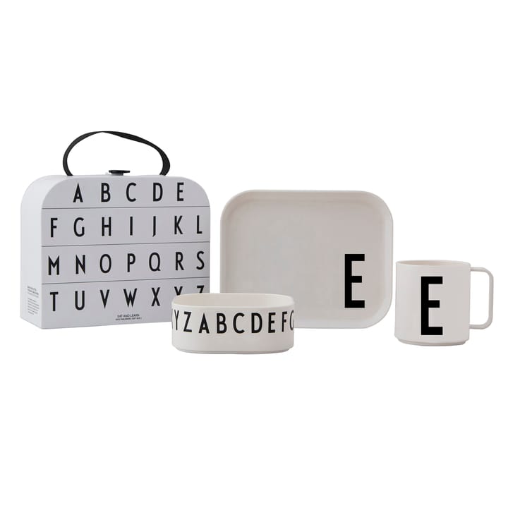 Design Letters lasten tarjoilusetti - E - Design Letters