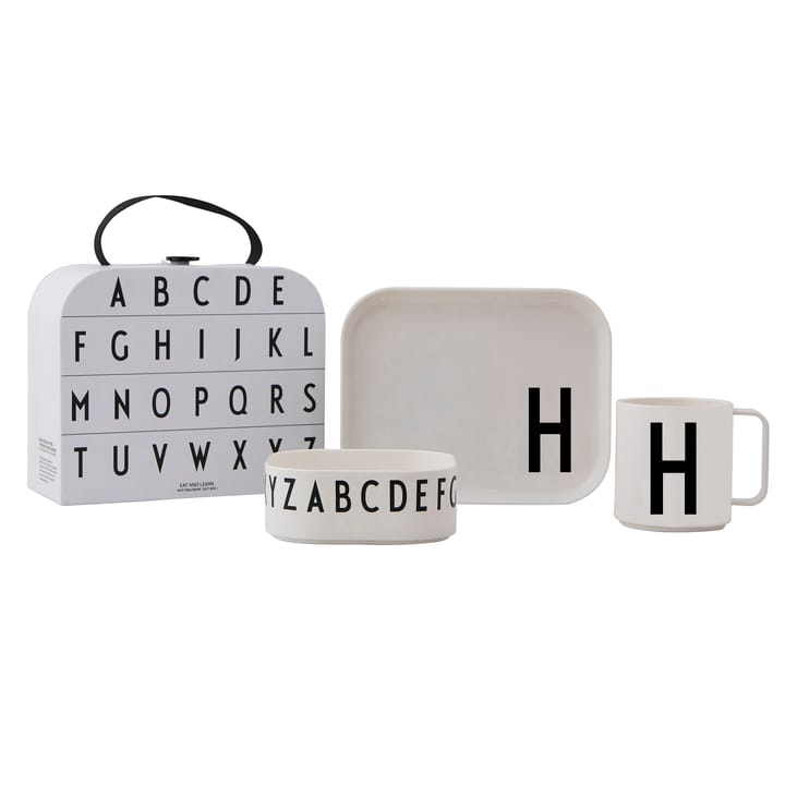 Design Letters lasten tarjoilusetti - H - Design Letters