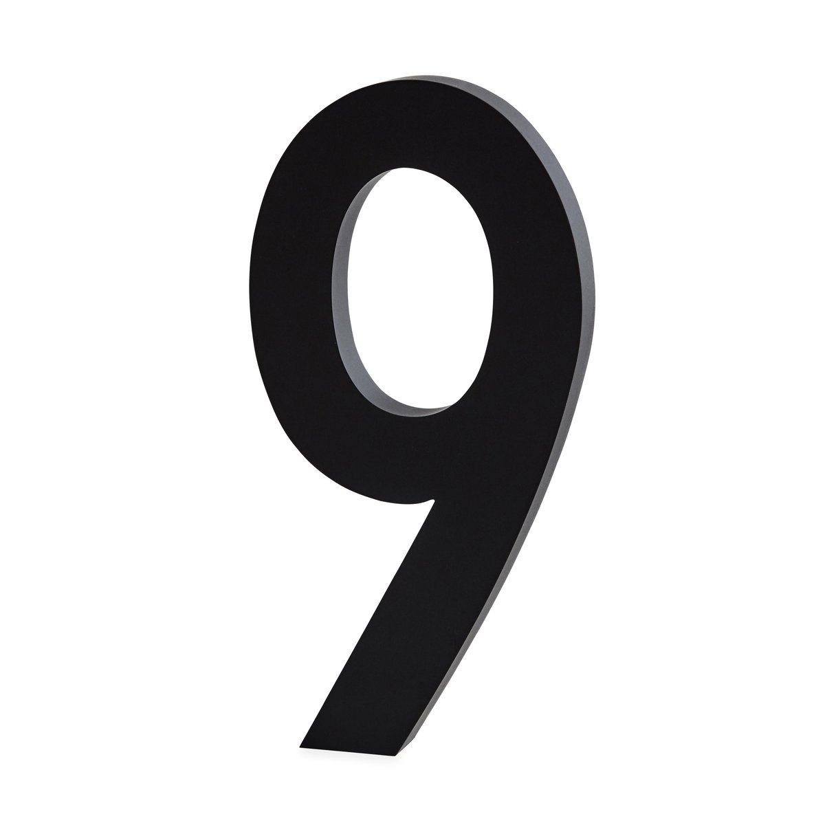 Design Letters numerot alumiini 100 mm 9 | Skandinaavinen Sisustus | Lastenhuoneen sisustus | Musta