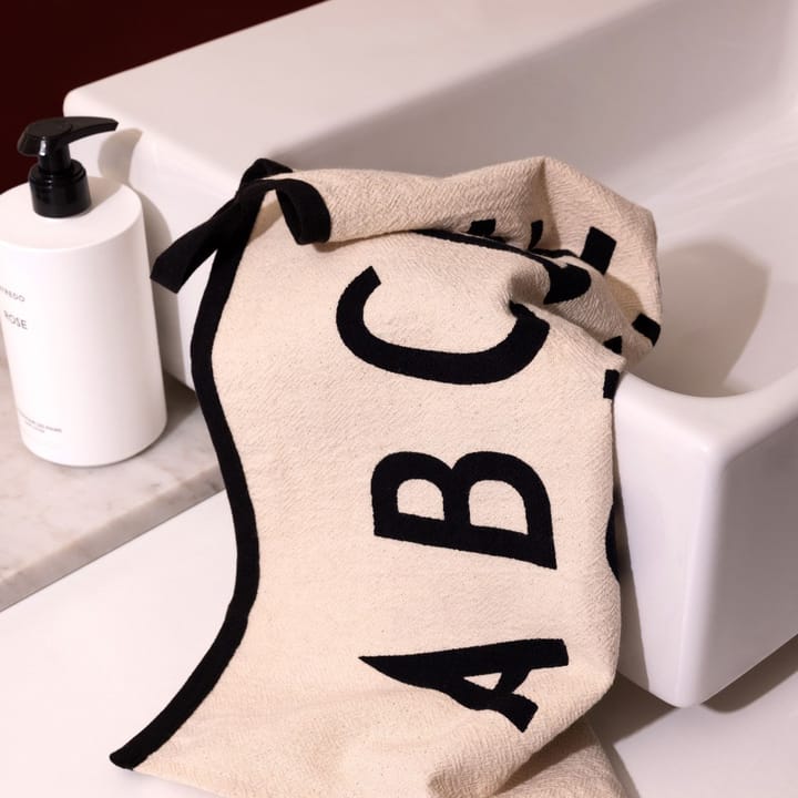 Design Letters Premium classic keittiöpyyhe 50x70cm, ABC-musta Design Letters
