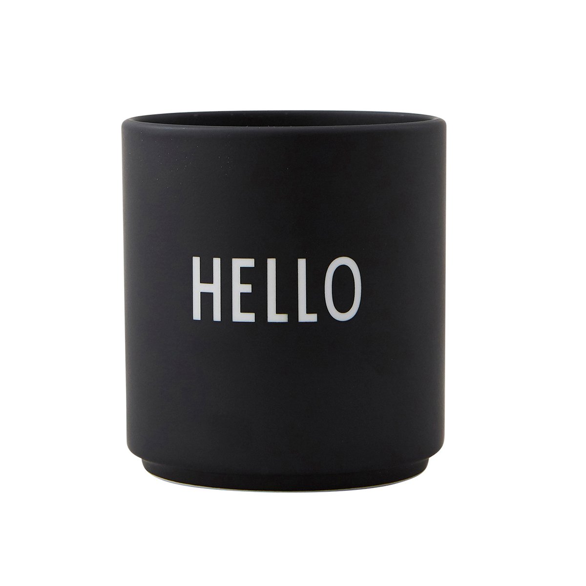 Design Letters Design Letters suosikkikuppi 25 cl hello (Musta)