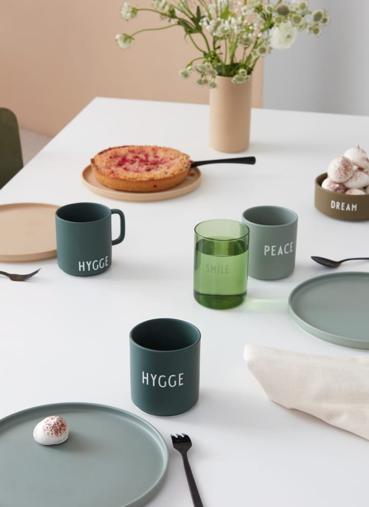 Design Letters suosikkikuppi 25 cl - Hygge-dark green - Design Letters