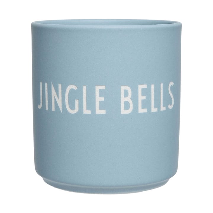 Design Letters suosikkikuppi 25 cl - Jingle bells-light blue - Design Letters
