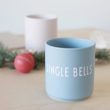 Design Letters suosikkikuppi 25 cl - Jingle bells-light blue - Design Letters