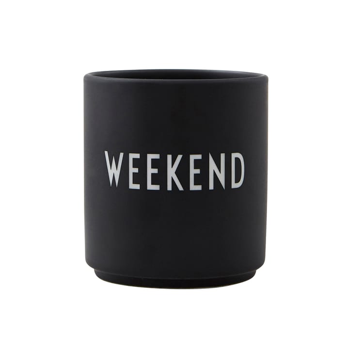 Design Letters suosikkikuppi 25 cl - Weekend-black - Design Letters