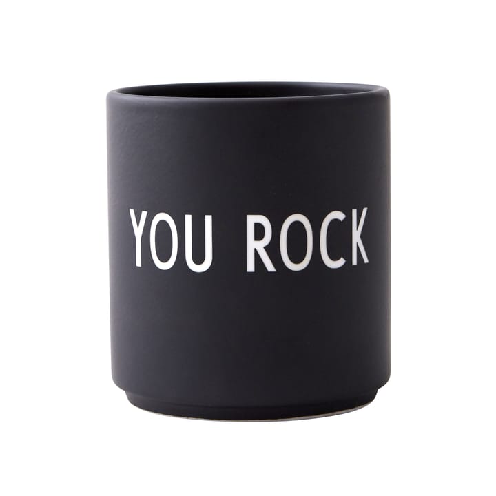 Design Letters suosikkikuppi 25 cl - You rock-black - Design Letters