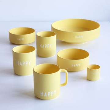 Design Letters -suosikkikuppi kahvalla 25 cl - Yellow - Design Letters