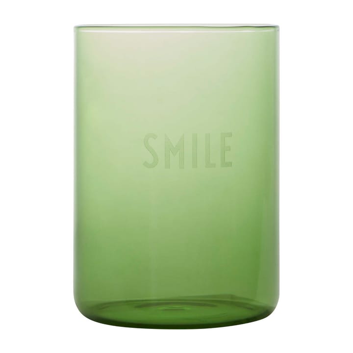Design Letters -suosikkilasi 35 cl - Smile-green - Design Letters