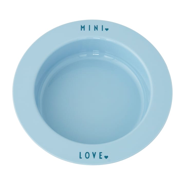Design Letters syvä lautanen suosikki mini - Light blue-love - Design Letters