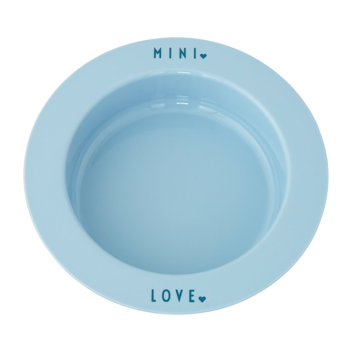 Design Letters Design Letters syvä lautanen suosikki mini Light blue-love