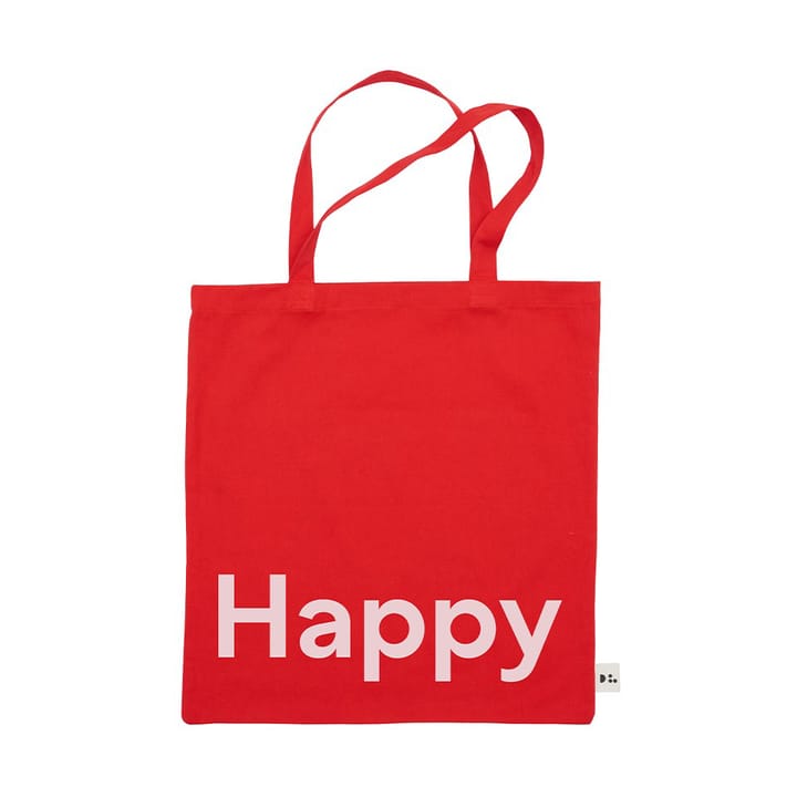 Design Letters Tote bag -laukku - Happy-punainen - Design Letters