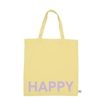 Design Letters Tote bag -laukku - Yellow-pink - Design Letters
