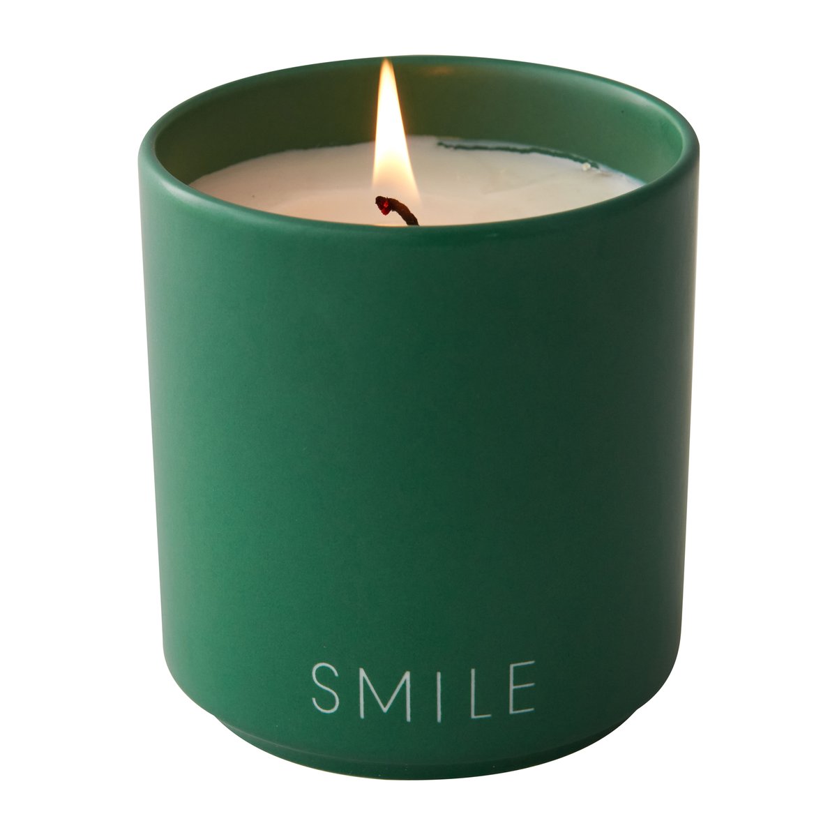 Design Letters tuoksukynttilä Ø8 cm Smile-grass green