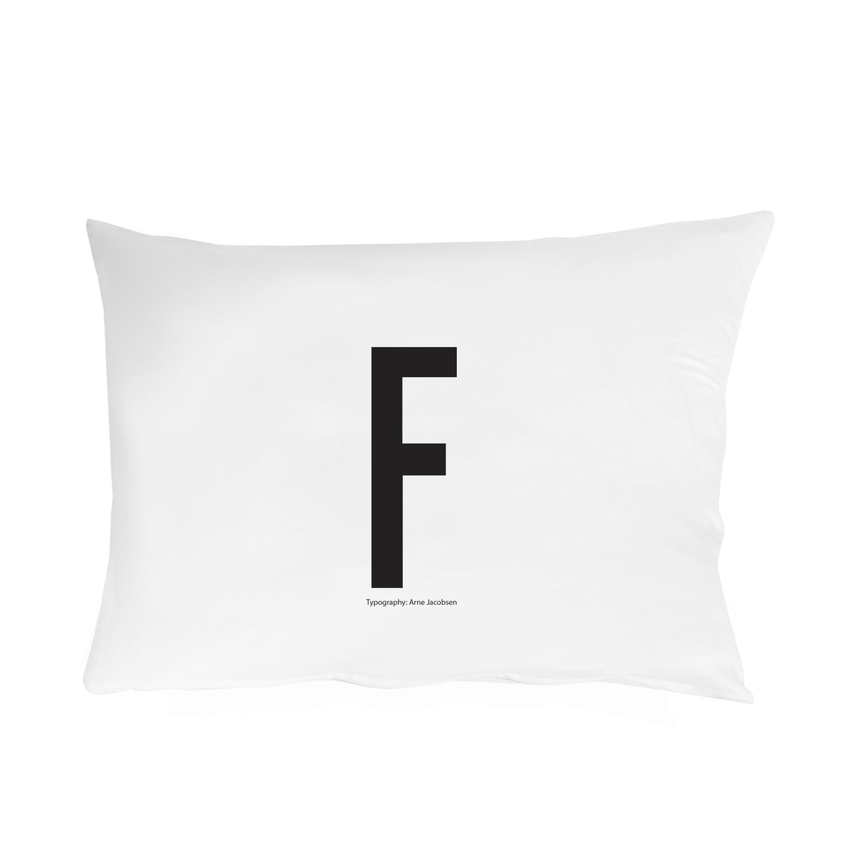 Design Letters tyynyliina 70x50 cm F | Skandinaavinen Sisustus | Tyynyliinat | Valkoinen