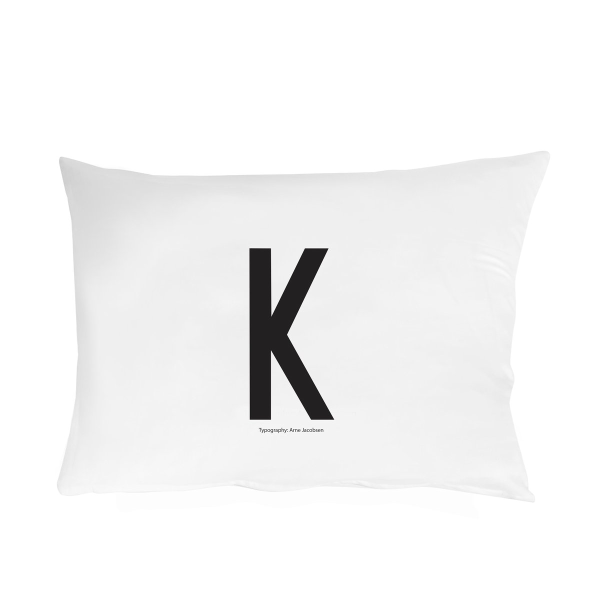 Design Letters tyynyliina 70x50 cm K | Skandinaavinen Sisustus | Tyynyliinat | Valkoinen