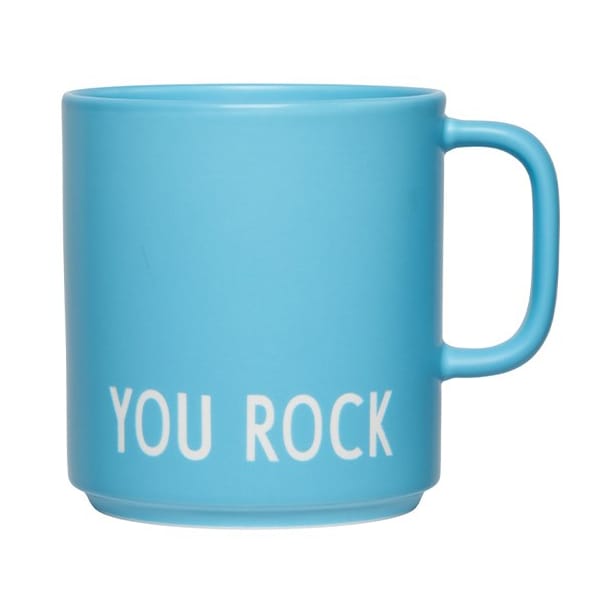 Design Letters VIP -suosikkikuppi kahvalla 25 cl - You rock - Design Letters