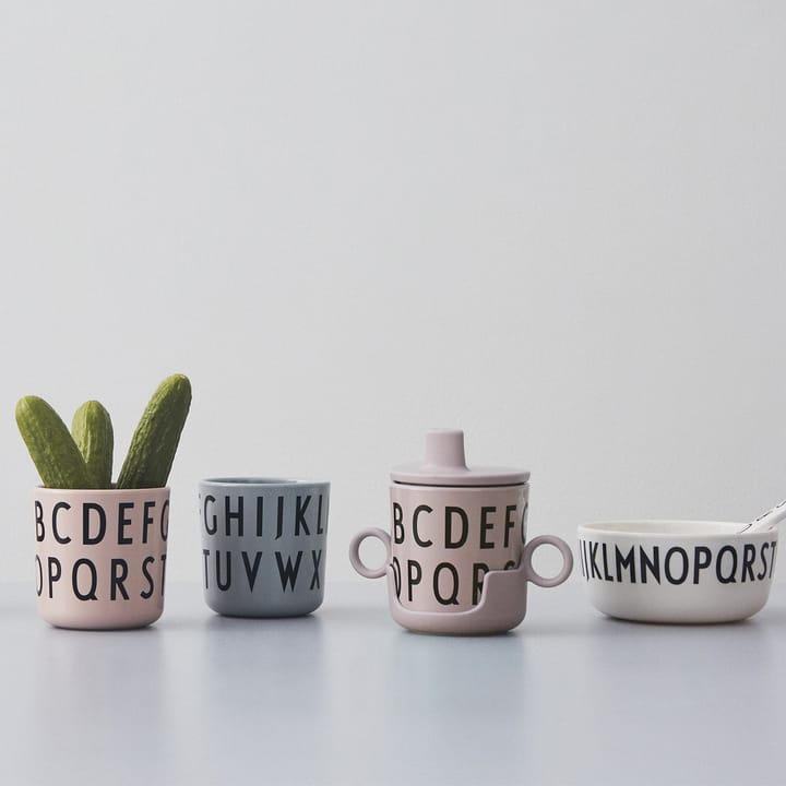 Grow with your cup ABC -kuppi - Nude - Design Letters