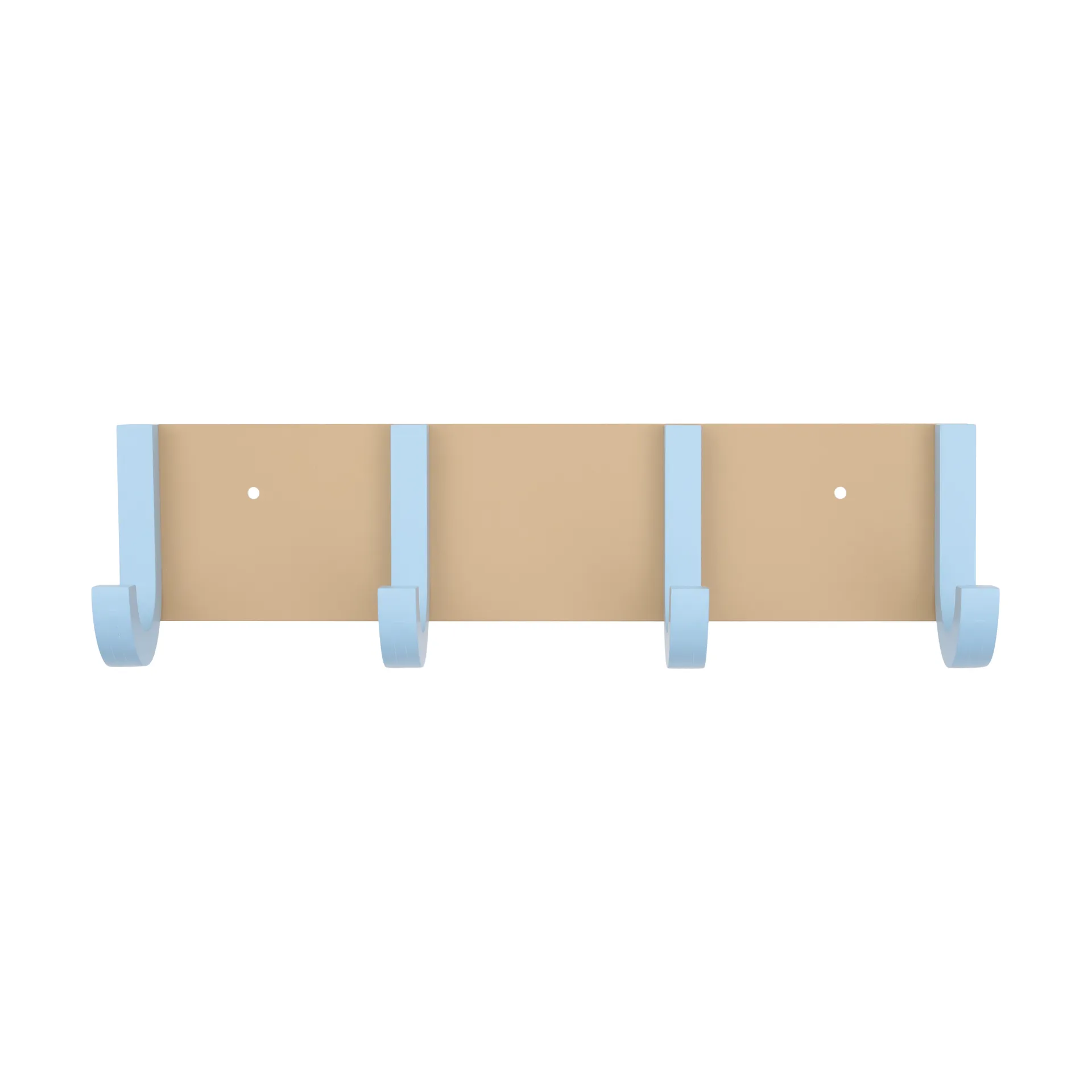 Jay vaaterekki 4 koukkua, Beige-light blue Design Letters