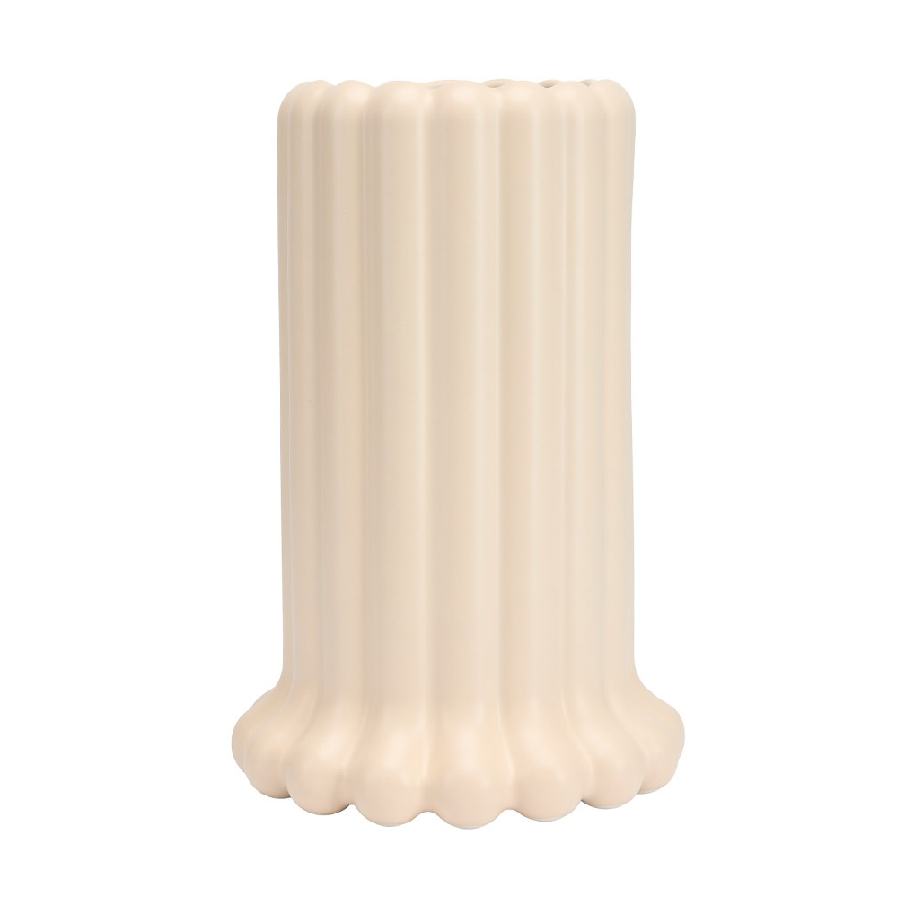 Design Letters Tubular vaasi large 24 cm Beige | Skandinaavinen Sisustus | Maljakot | Beige