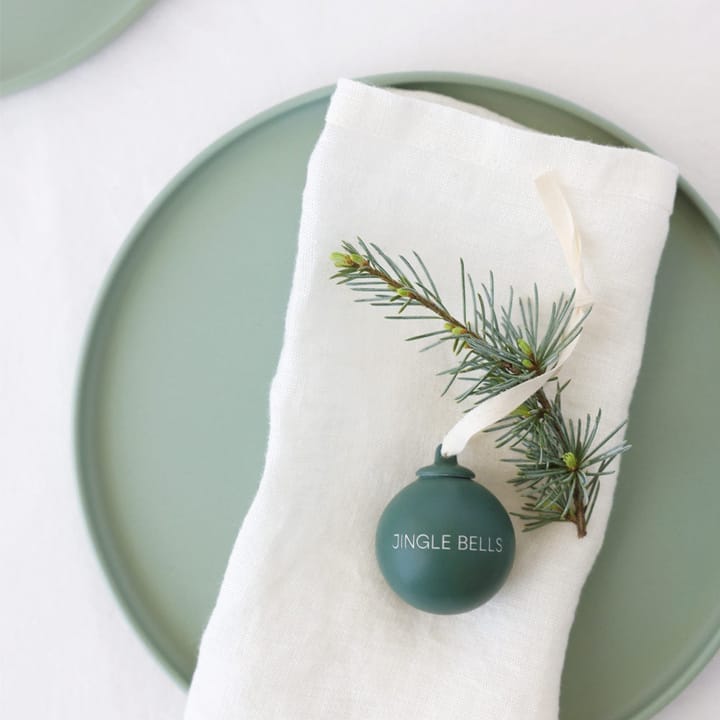 XMAS Stories joulukoriste Ø4 cm 4 osaa, Dark green-dusty green Design Letters