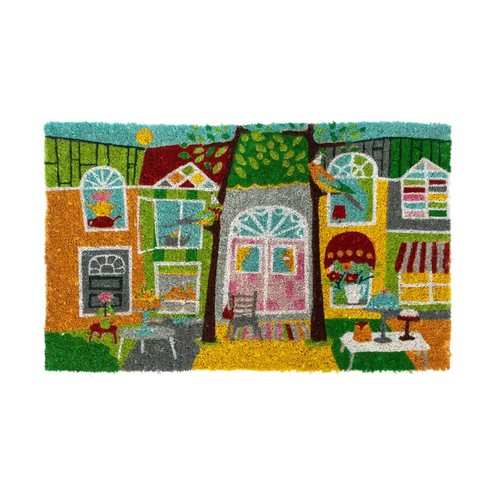 Coir kynnysmatto - Garden party, 45x75 cm - Dixie