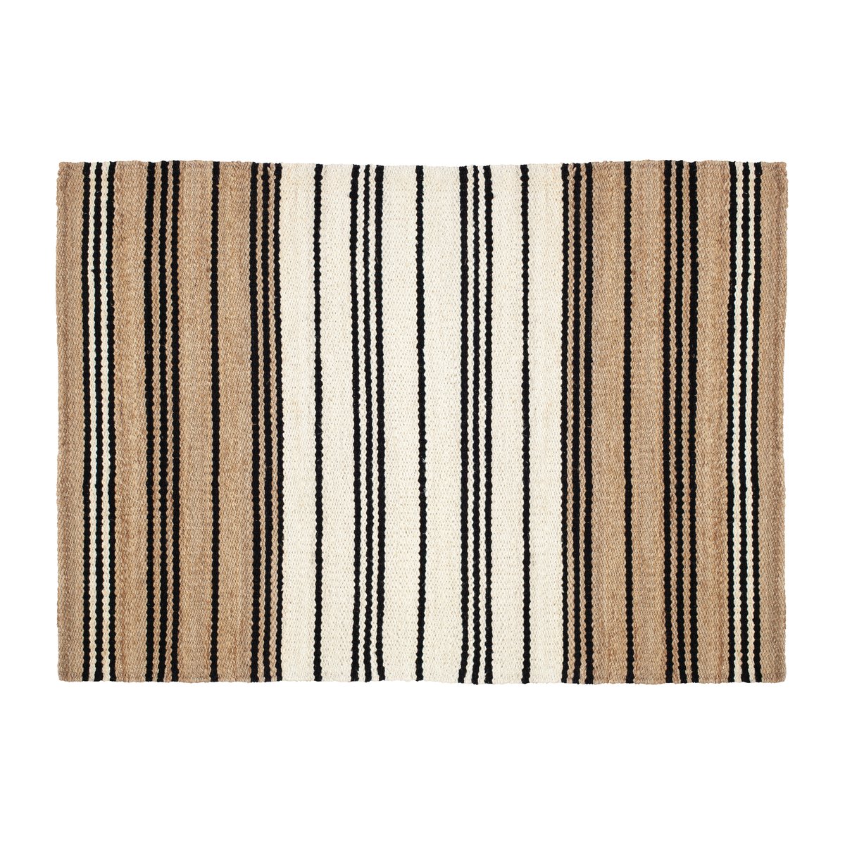 Dixie Elin juuttimatto raidallinen 160 x 230 cm | Skandinaavinen Sisustus | Juuttimatot | Beige