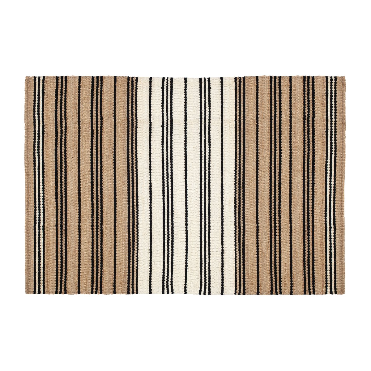 Dixie Elin juuttimatto raidallinen 190 x 290 cm | Skandinaavinen Sisustus | Juuttimatot | Beige