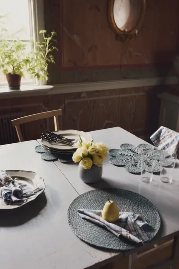 Elin pöytätabletti Ø38 cm - Horizon blue - Dixie