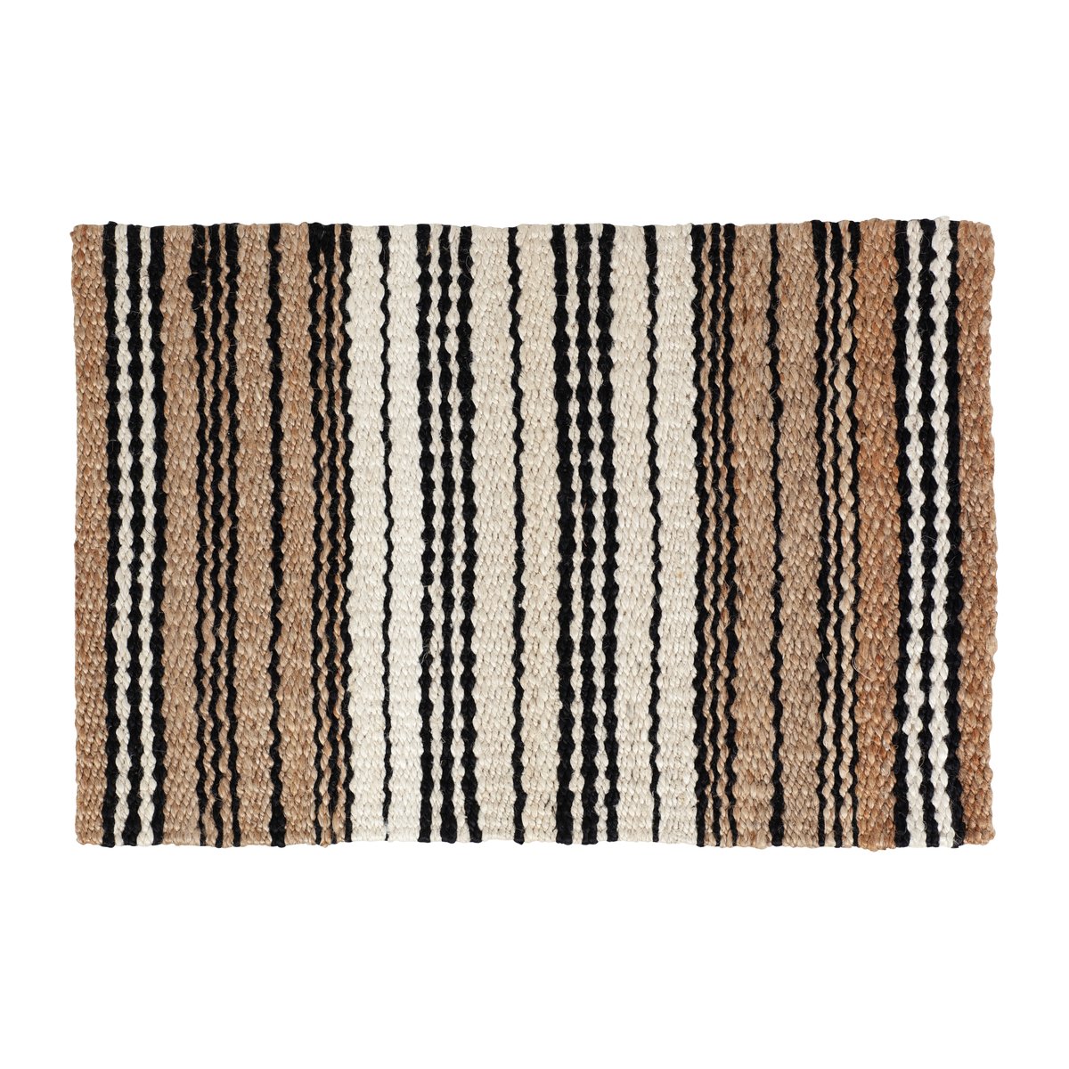 Dixie Elin striped ovimatto Yhdistelmä luonnonväristä, 60 x 90 cm