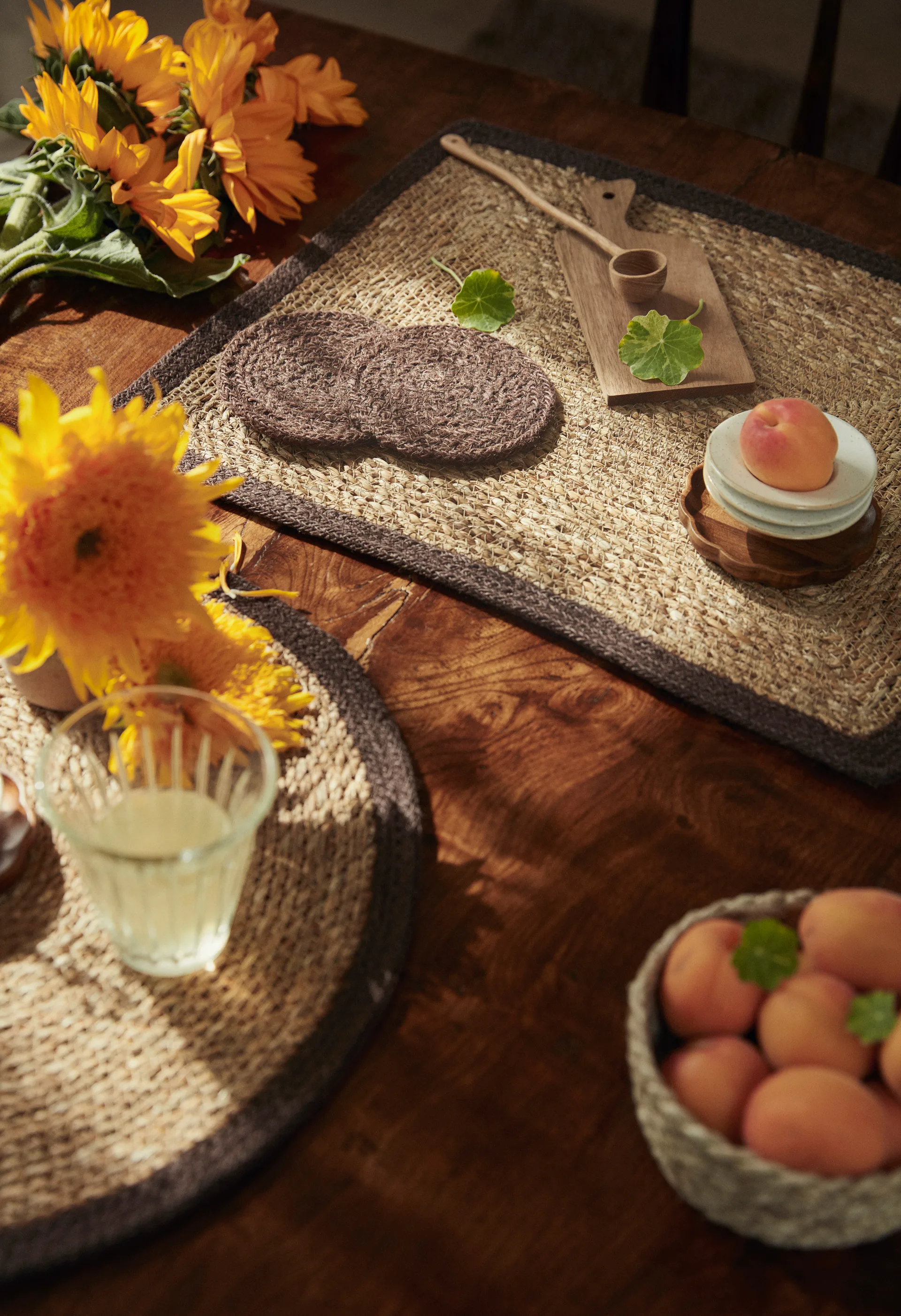 Ella lasinaluset Ø10,5 cm 6-pack, Pure brown Dixie