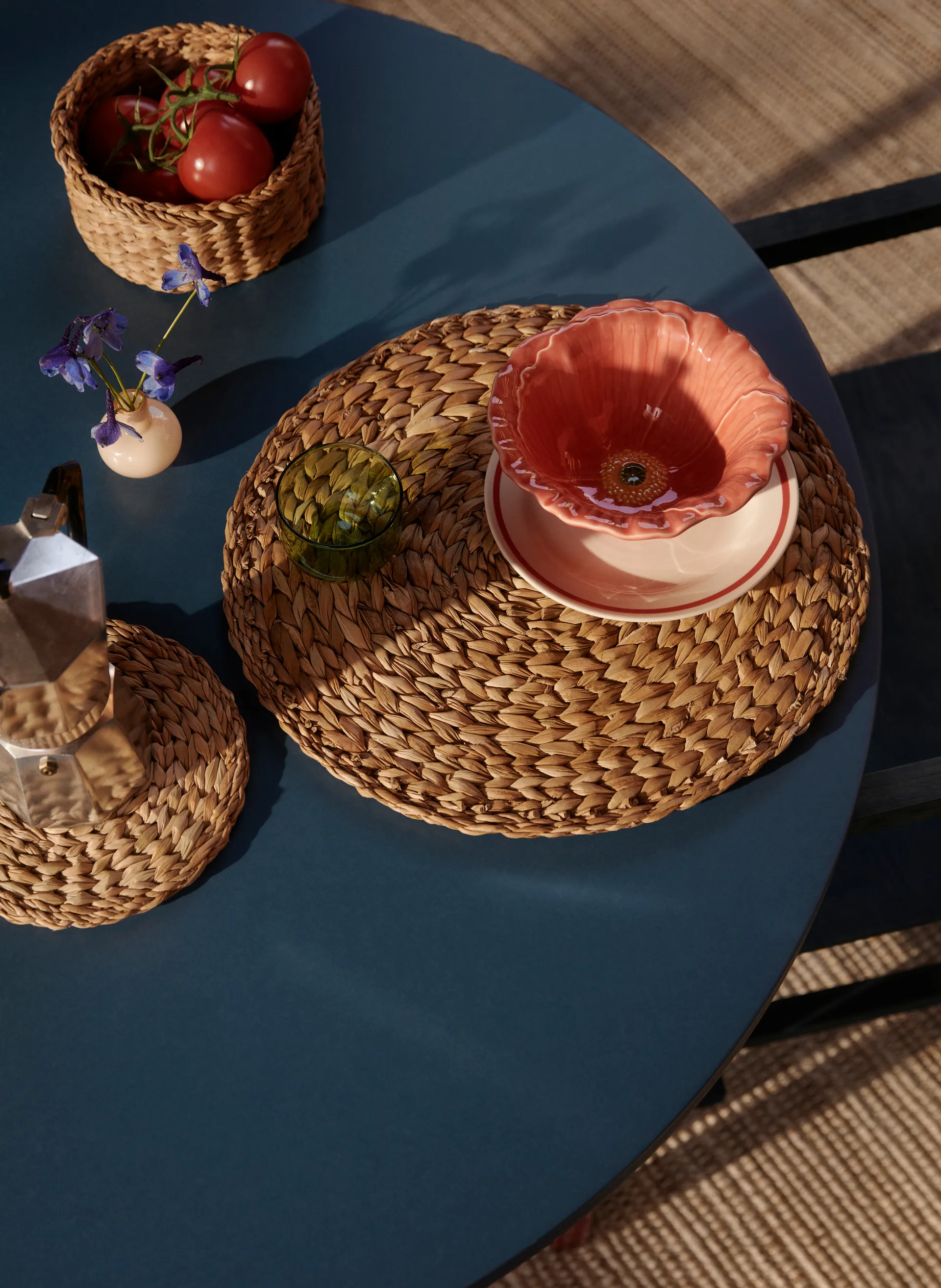 Esther pöytätabletti Ø 38 cm, Natural Dixie