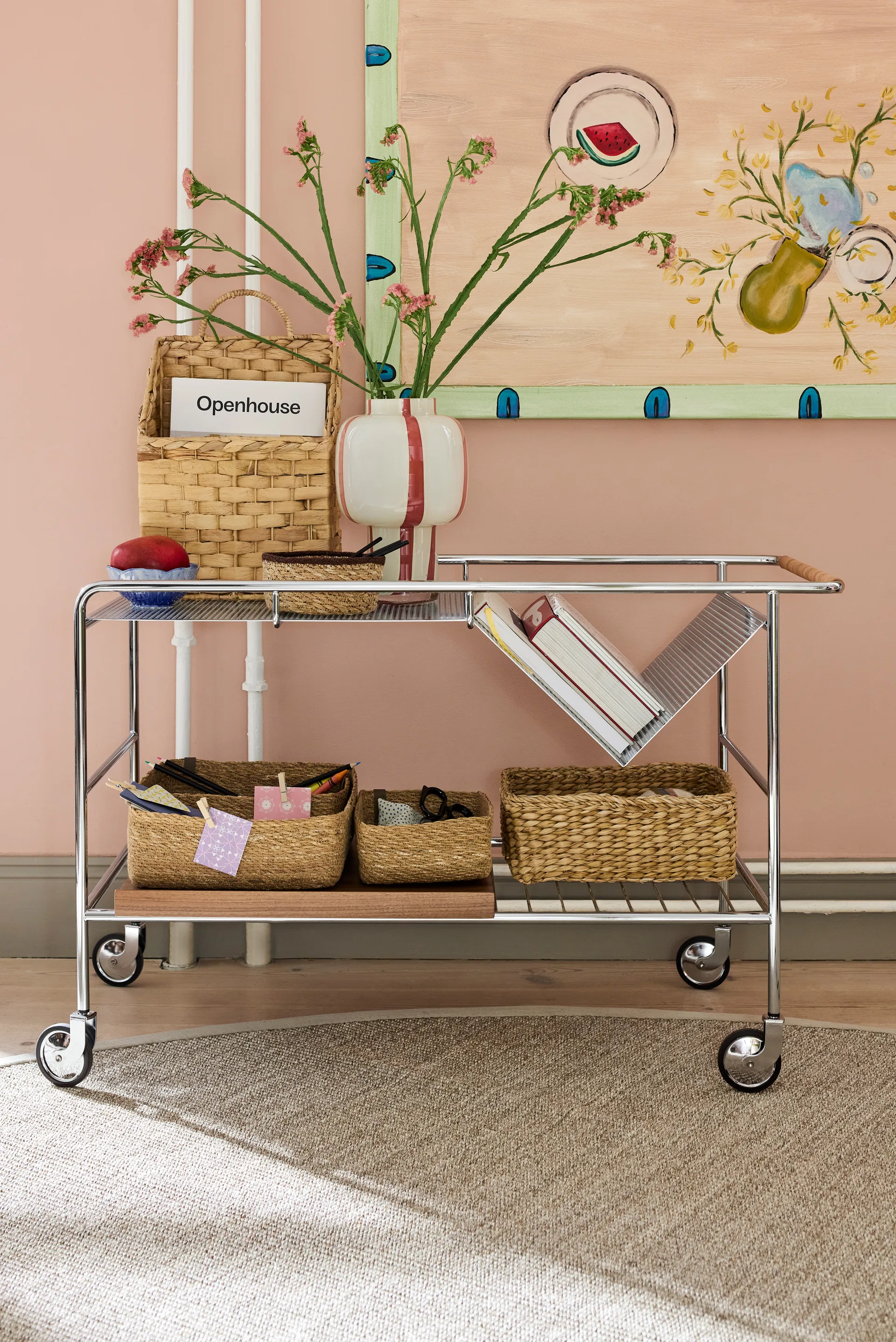 Esther säilytyslaatikko 3 osaa, Natural Dixie