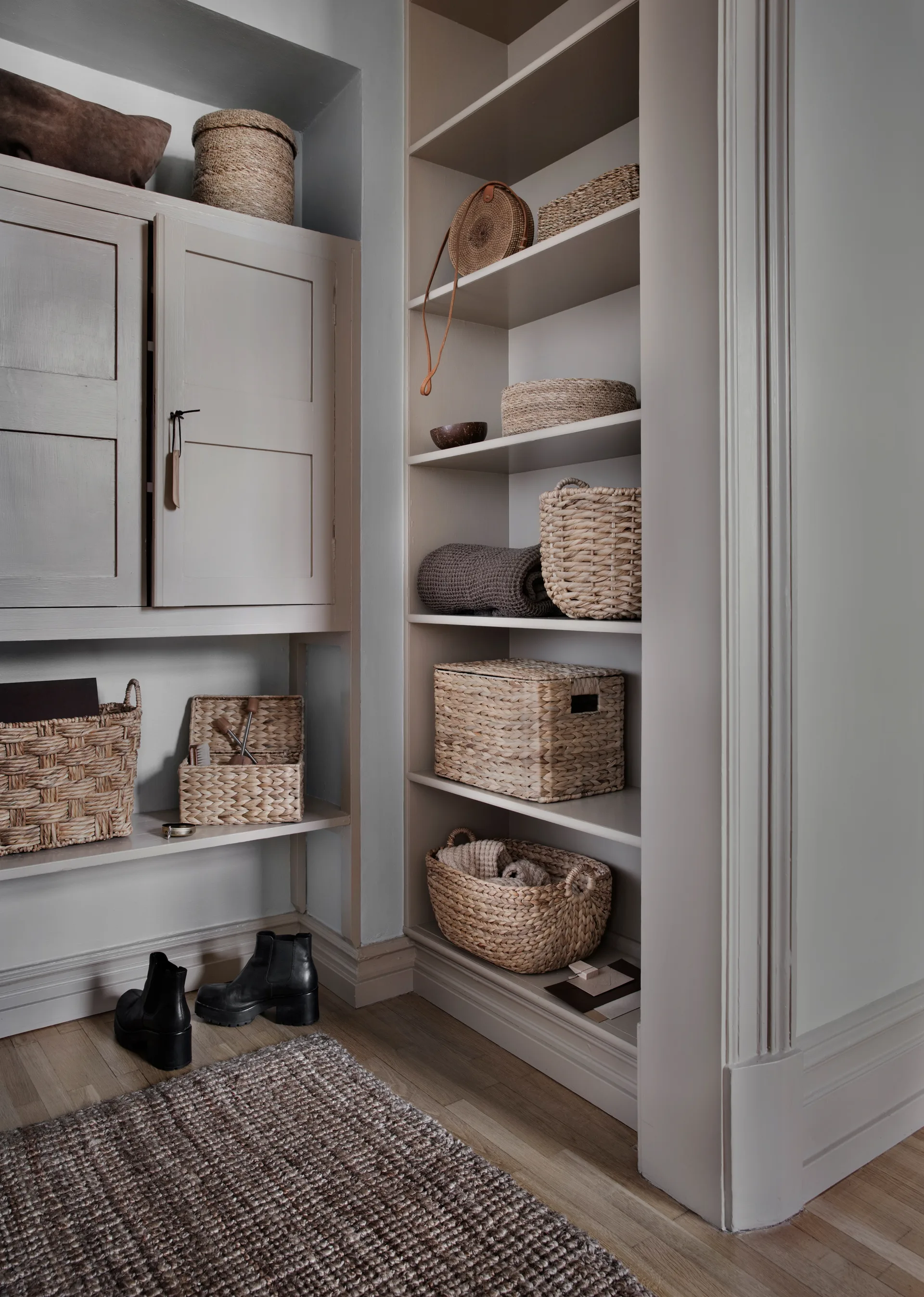 Julia ovimatto luonnonharmaa, 70x120 cm Dixie