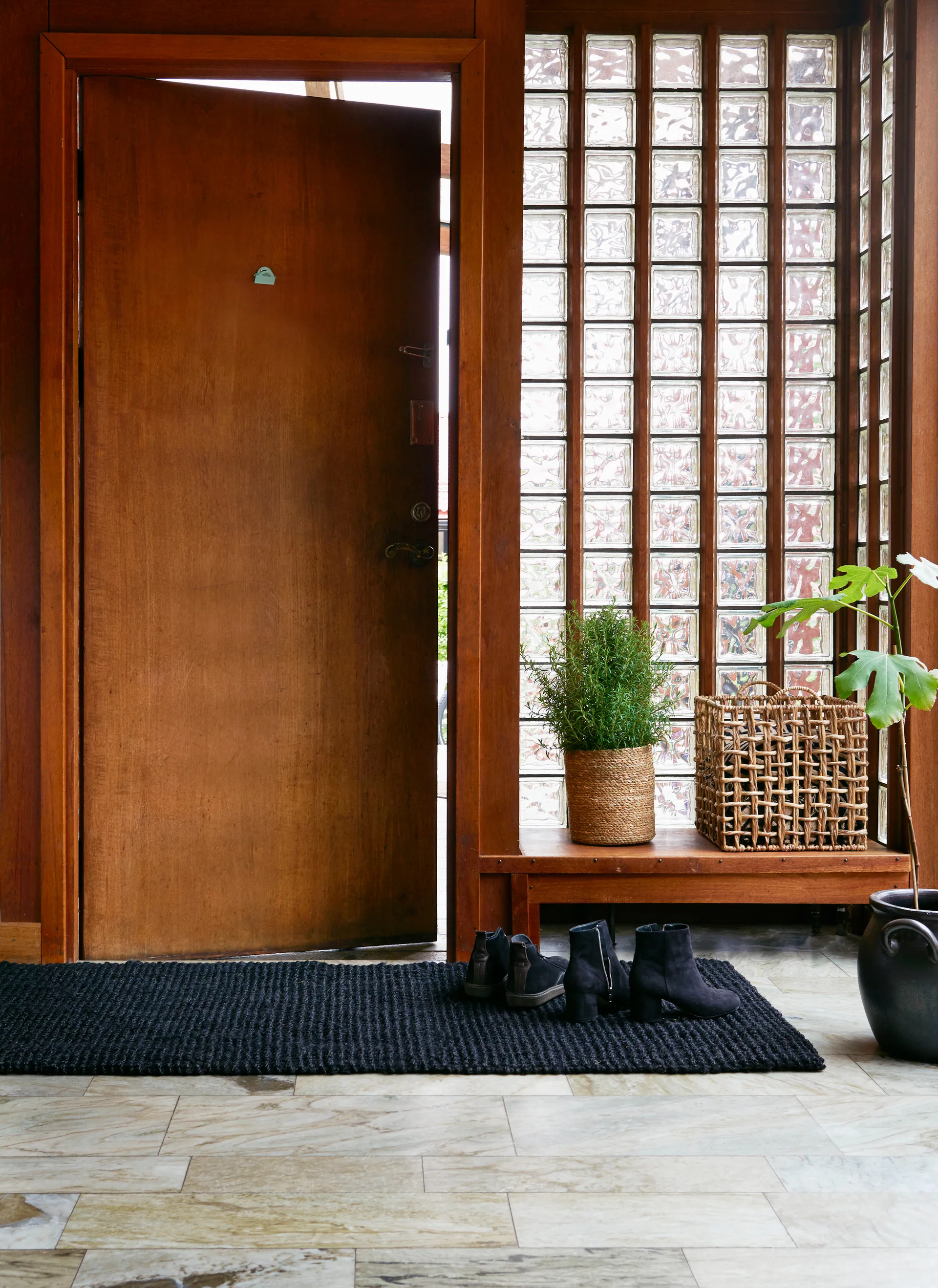 Juutti ovimatto musta, 70x120 cm Dixie