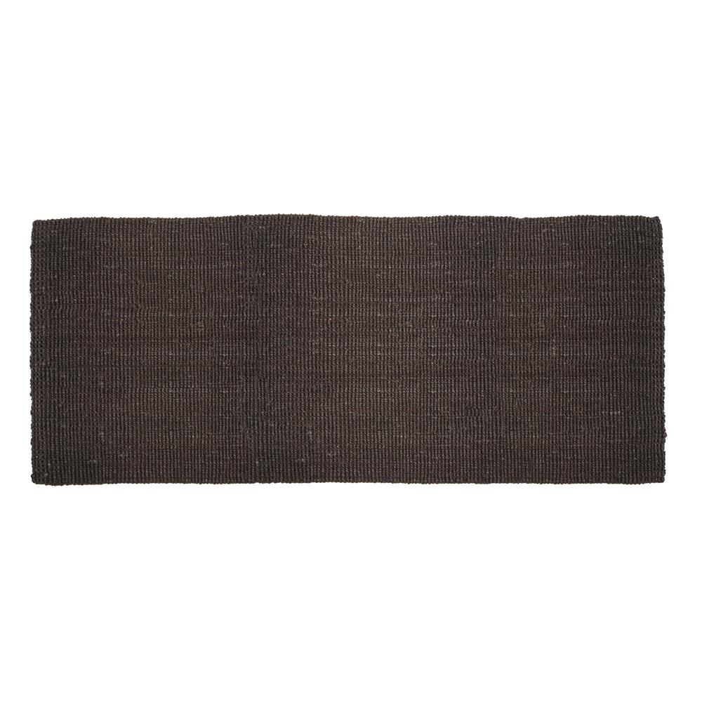 Dixie Juutti ovimatto musta 80x180 cm | Skandinaavinen Sisustus | Kynnysmatot | Musta