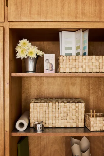 Lily säilytyslaatikko kannella panama 2 osaa - Natural - Dixie